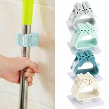 1/4/8/10pcs Mop Holder Wall-mounted Broom Brush Handle Tool Hanger Sticky Hook