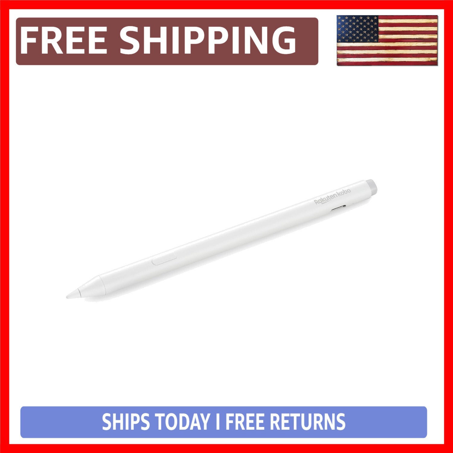 Rechargeable eReader Stylus with Built-In Eraser and Highlight Feature-image