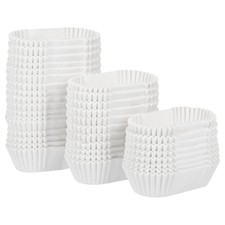 1000 Pcs Cupcake Cases Baking Liners Disposable Pans Molds Oval Paper Holders