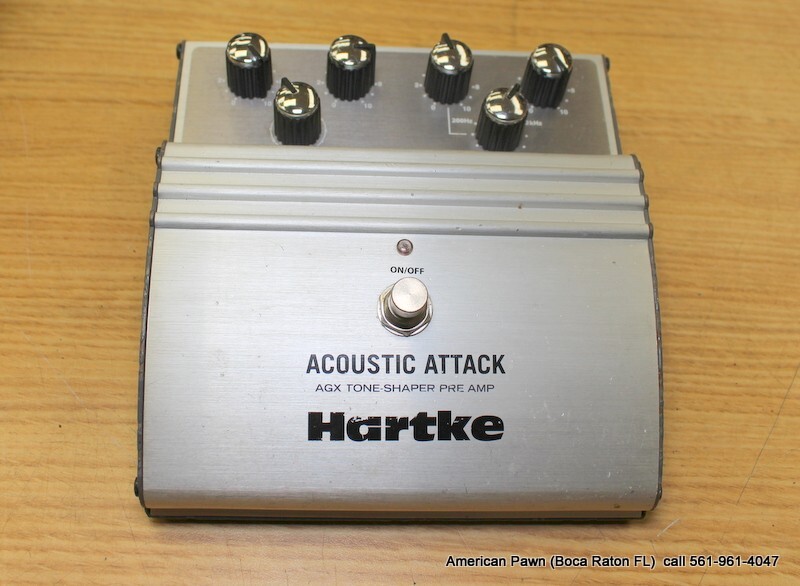 HARTKE ACOUSTIC ATTACK PEDAL Preamp Effects Pedal | eBay