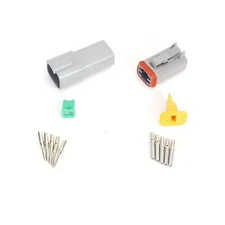 4 Pin Deutsch DT Male/Female Connector Kit - Solid Contacts - WARR Performance