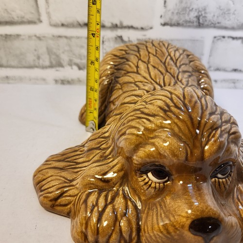 Vintage Ceramic Cocker Spaniel Handmade Golden-Brown Dog 1982 - Picture 11 of 11