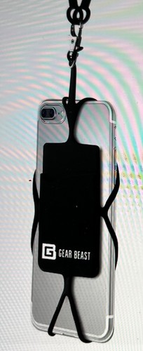 Choose Color: Phone Holder w/Lanyard and Card Pocket On Silicone Neck Strap - 第 7/14 張圖片