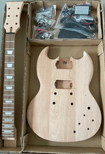 DIY Electric Guitar Kit SG Style Mahogany Body Neck Rosewood Fingerboard 6String