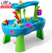 Step2 Rain Showers Splash Pond Water Table, Kids Water and Sand Activity Sensory