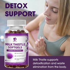 Organic Milk Thistle - 12,00mg Strength / Supports Liver Cleanse and Detox