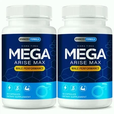 (2 Pack) Mega Arise Max Men, Advanced Male Health Support Formula
