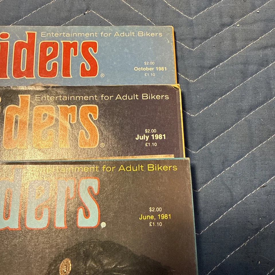 Lot of 3 Vintage Easyriders Magazines 1981 3 of 3 with David Mann Centerfold - Image 3 of 3