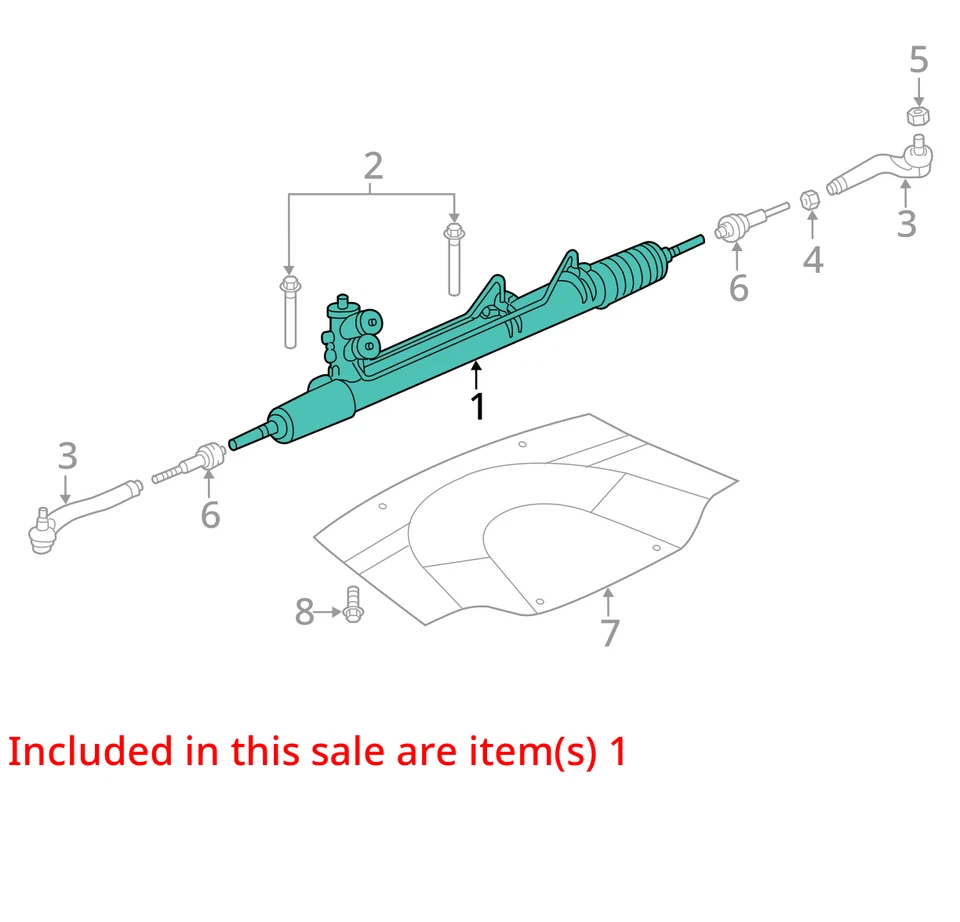 Dodge Charger 2009 cremallera de dirección y piñón OEM 82 k millas - LKQ422280446 Foto 4 de 4