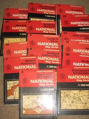 Bartholomews National Series Half-inch maps; 1975-1984 - very good condition - Image 1 of 2