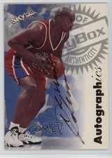 1997-98 Skybox Premium Autographics Derrick Coleman Auto 1s2j