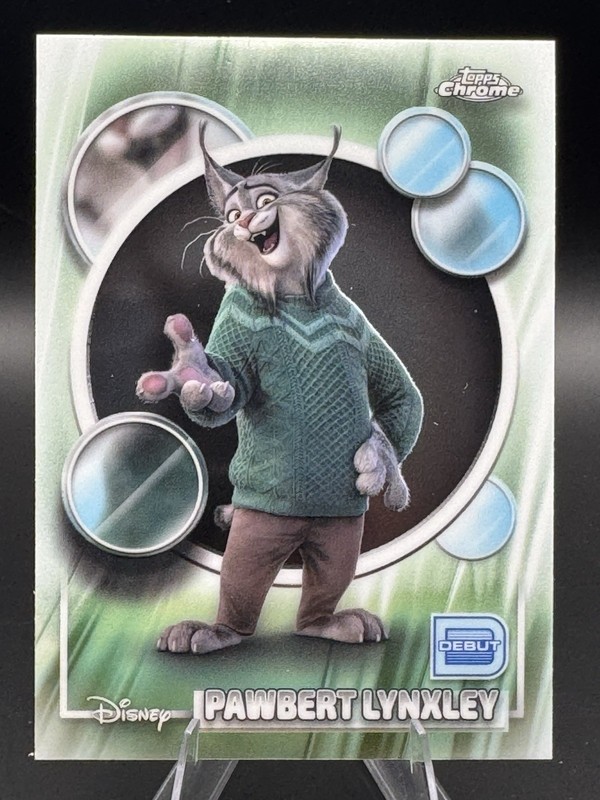 2026 Topps Chrome Disney Pawbert Lynxley Debut