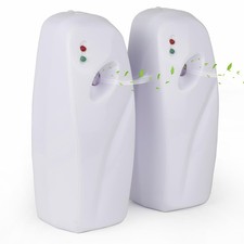 Automatic Air Freshener Spray Dispenser 2-Pack,Wall Mounted/Free Standing Aut...