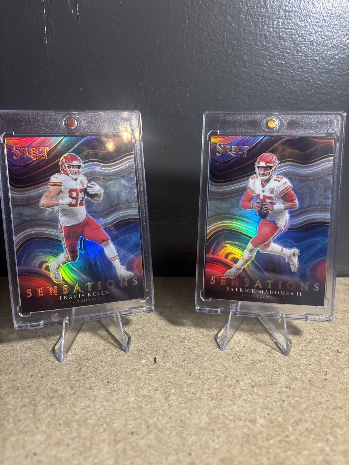 2021 Panini Select - Sensations Patrick Mahomes/Travis Kelce (SILVER PRIZMS) 🔥