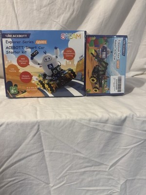 ACEBOTT QD001 Smart Car Kit + QD007 Robot Arm Expansion   4WD ESP32 STEM Robot