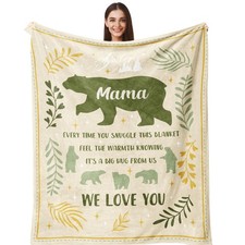 Gifts for Mom Mothers Day, Mama Blanket 60"X50", Best Mama Bear, Cool Mother ...