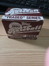 1990 Topps Traded Baseball Set T1-T132 Major League (MLB)