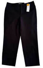 NWT Charter Club black Newport slim crop pants size 6 NEW