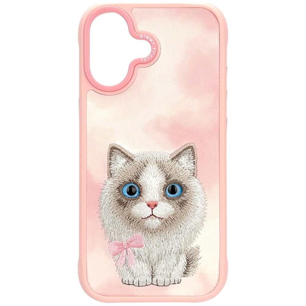 Nimmy Big Eye Cute Pet Ragdoll Cat Case with MagSafe for iPhone 17 6.3"" Pink