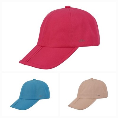 Balke Sonnenschutz Basecap-Knickschirm- uni UV-40+ Unisex fuchsia-indigo-beige