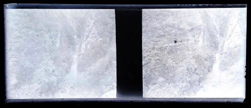 Francia Montagne Cascade c1928 Foto Negativo Stereo Lente Vintage V54L6n1