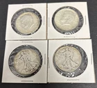 Kennedy & Walking Liberty Half Dollars Lot Of 4 90% Constitutional Silver Coins