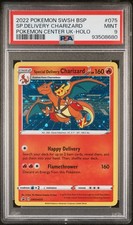 Pokemon - Special Delivery Charizard (w Pikachu) Center - UK HOLO #075 - PSA 9