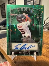 2024 Leaf Trinity Baseball Tre Phelps Prospect RC Auto #/4 Green Steel