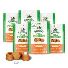 Greenies Pill Pockets for Dogs Small Size, Soft Dog 30 Count Pack of 6 