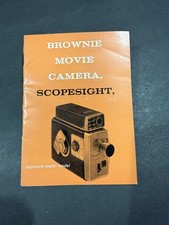 Kodak Brownie Movie Camera Scopesight Instructions....Free Shipping