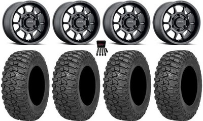 Method 409 15'' Wheels Black 32'' Trail Saw 2.0 Tires Can-Am Maverick R