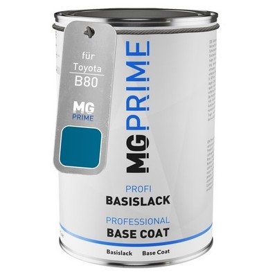 Autolack Dose spritzfertig für Toyota B80 Splash Blue Metallic Basislack 1,0L