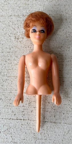VTG 1971 Wilton Red Hair Torso Doll Cake Topper Pick Hong Kong