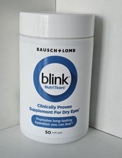Bausch  Lomb blink NutriTears Supplement Dry Eyes 50 Soft Gels exp: 2/2026