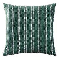 Dekorativer Kissenbezug 43X43 Cm Aus Weichem Samtstoff, GrüN Gestreifter Pullove