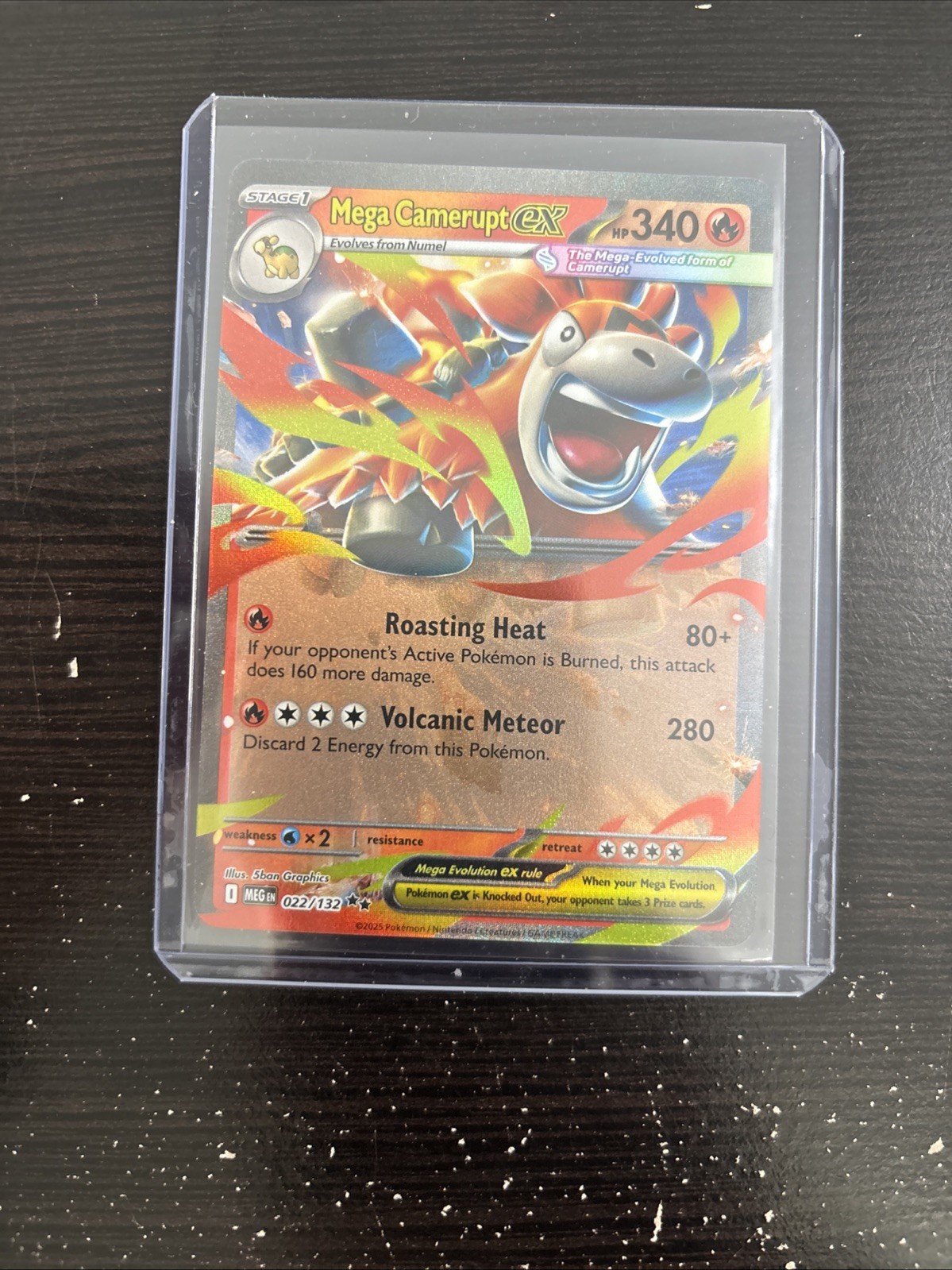 Mega Camerupt ex 022/132 Me01: Mega Evolution Holo NM/MT
