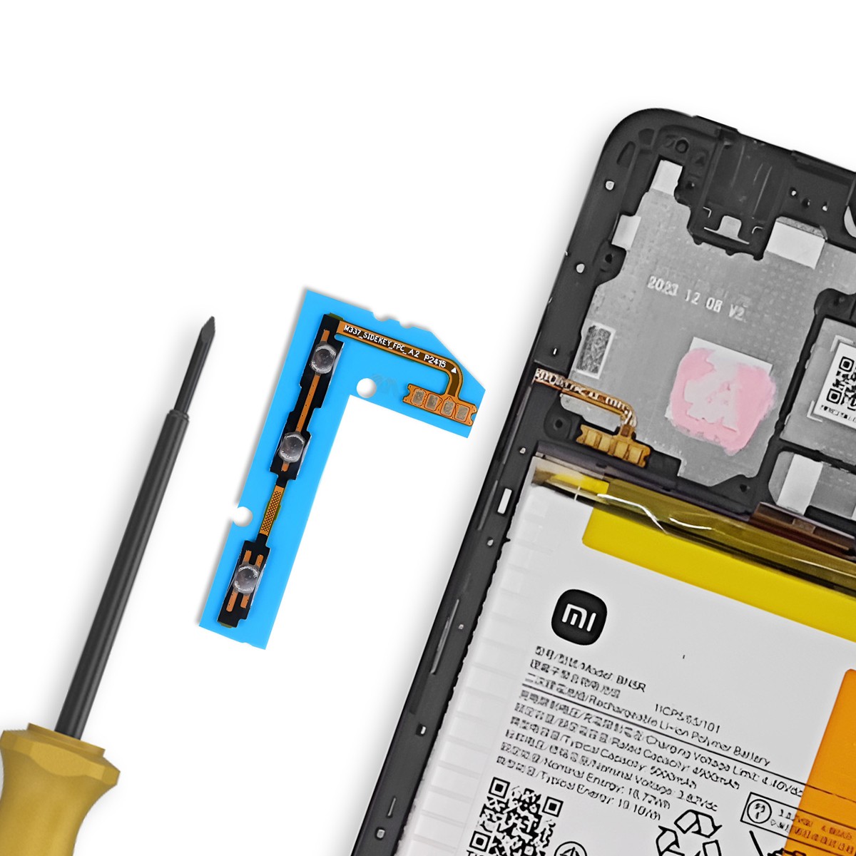 Reparer ecran Redmi A3 avec la nappe flexible Clappio precise - 3