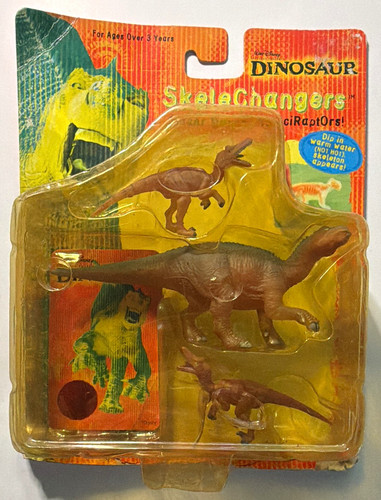 Mattel Disney Dinosaur SkeleChangers Aladar Velociraptors 3-Pack Year 2000