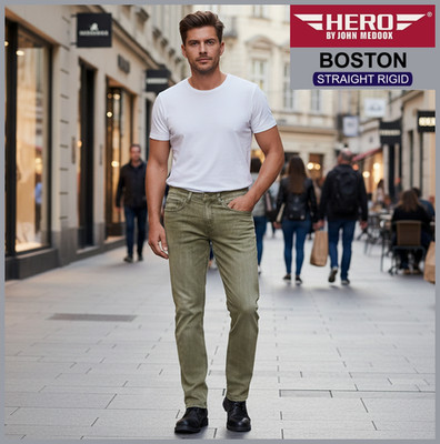 HERO BOSTON | sand | Straight Rigid Fit| HERREN | 100% Baumwolle