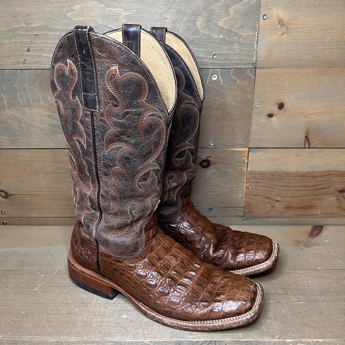Horse Power Nile Croc Print HP1070 Western Leather Boot  display picture 1