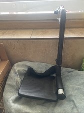 Adjustable Wheelchair Footrest Black Steel Swing Away