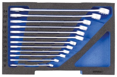 GEDORE 2835908 1100 CT1-7 Ring-Maulschlüssel-Satz, in 1/2 L-BOXX 136 Modul Werkz