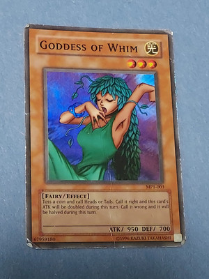 | Yugioh Goddess of Whim MP1-003 Super Rare Mcdonalds Promo HP   |