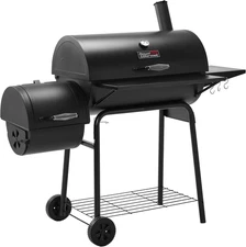 CC1830S 30" BBQ Charcoal Grill and Offset Smoker | 811 Square Inch Cooking Surfa