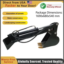 AGT Single Arm Digger Attachment Mini Skid Steer for Excavating Trenches | M-DRG