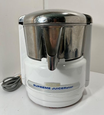 #ad #ad ACME Supreme JUICERator 11JE21 Model 6001 Heavy Duty Juicer CLEAN No Pusher $59.99