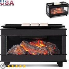 Scaldacera Elettrico con Fiamma Carbone LED Diffusore Aromi Arredamento Casa Regalo Nuovo