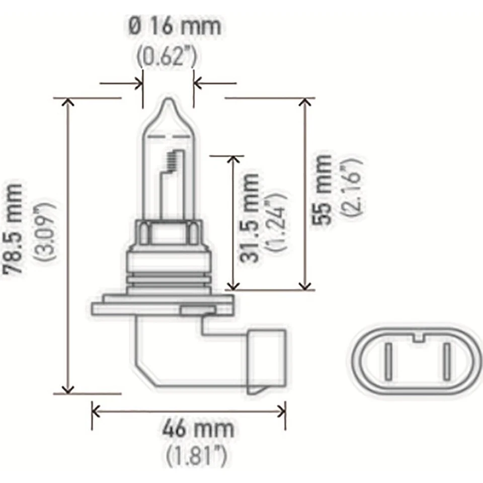 Bombilla de faro de haz alto Hella para Toyota 4Runner 2003-2013 2014 2015 2016 2017 Foto 3 de 4