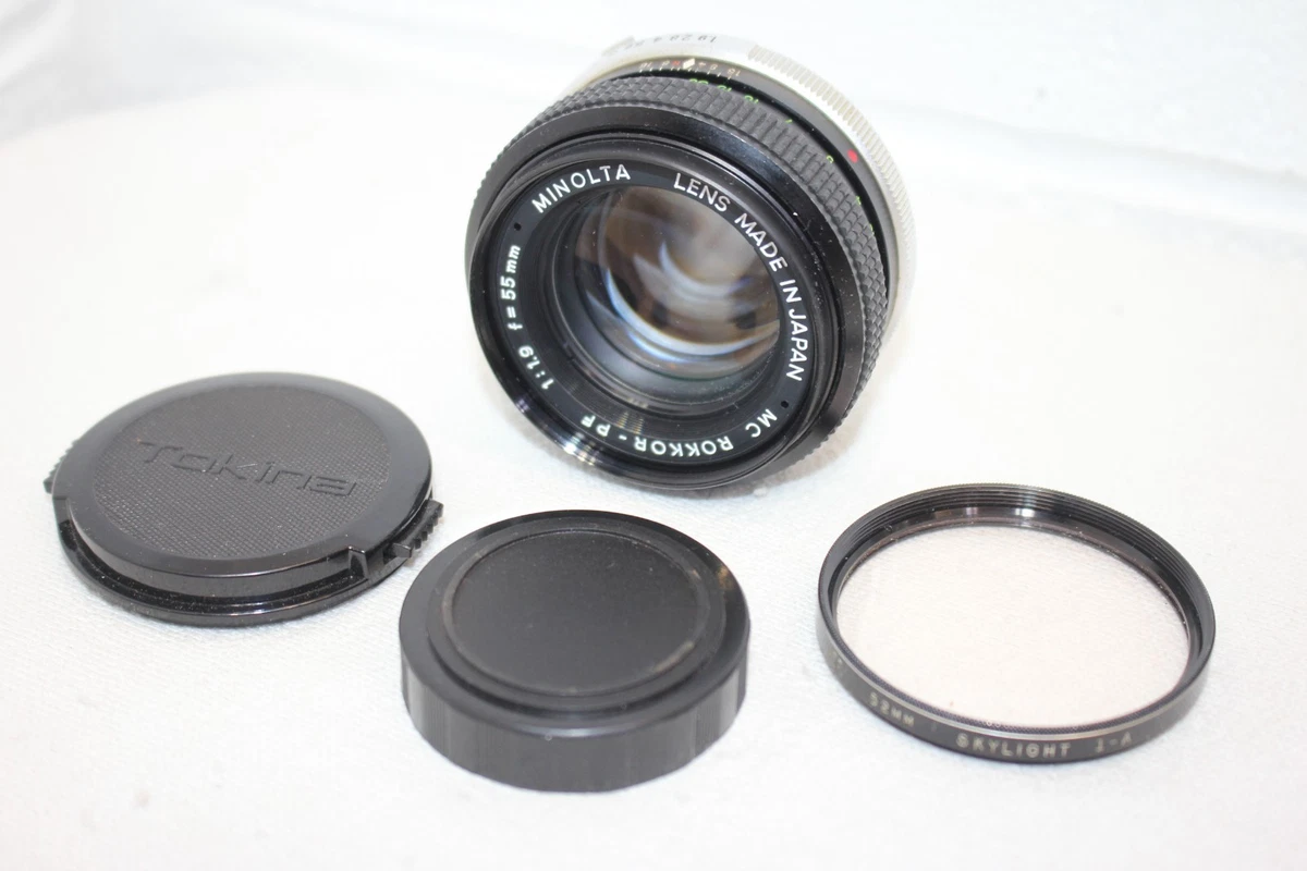 Minolta XG-S +MC Rokkor-PF 55mm 1.7 ジャンク Minolta Rokkor PF 55mm Focal Camera Lenses f/1.7 Maximum Aperture