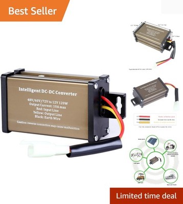 DC-DC 72V 60V 48V Volt Voltage to 12V Step Down Voltage Reducer Regulator 180...